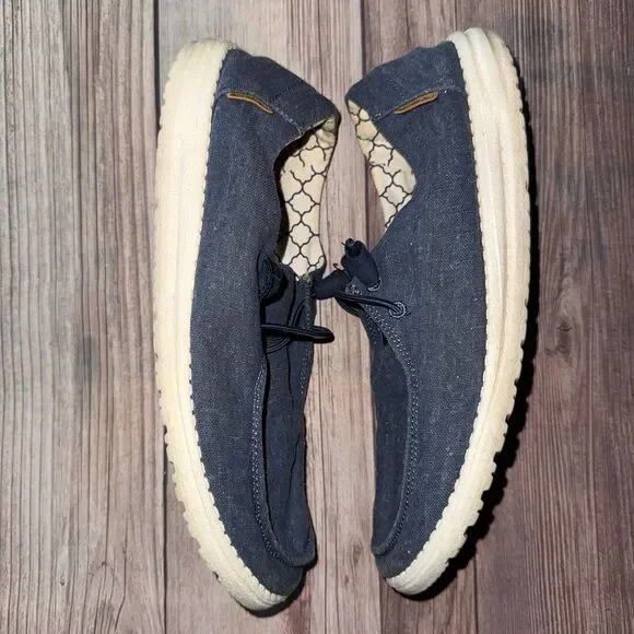 Hey Dude Wendy Sparkling Denim Size 11 - Picture 4 of 7